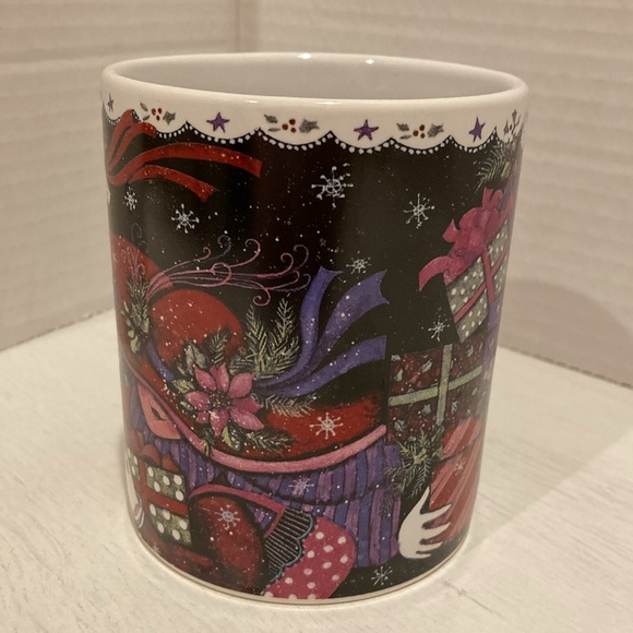 Festive Red Hats Mug Cup Susan Winget 2004 Whimsical Design - Picture 4 of 9